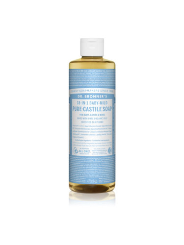 Dr. Bronner’s Baby-Mild течен универсален сапун без парфюм 475 мл.