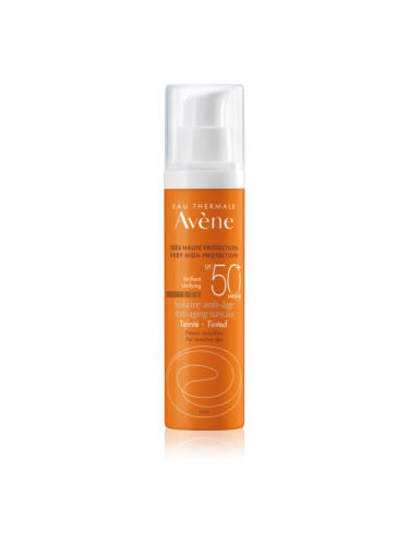 Avène Sun Anti-Age защитен тониращ крем за лице SPF 50+ 50 мл.