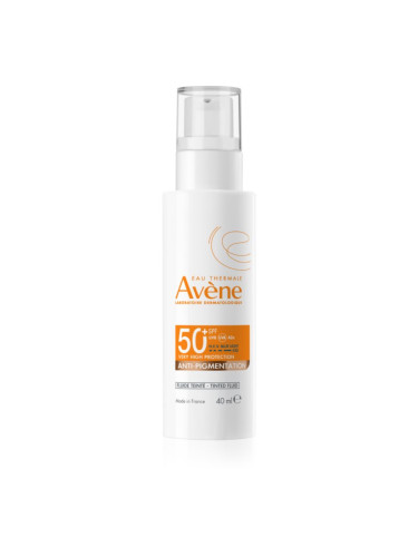 Avène Sun Anti-Pigmintation Tinted Fluid защитна тонирана течност за лице против пигментни петна SPF 50+ 40 мл.