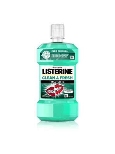 Listerine Clean & Fresh вода за уста срещу кариес 500 мл.