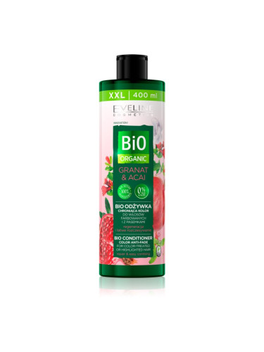 Eveline Cosmetics Bio Organic Granat & Acai регенериращ балсам за боядисана коса и коса с кичури 400 мл.