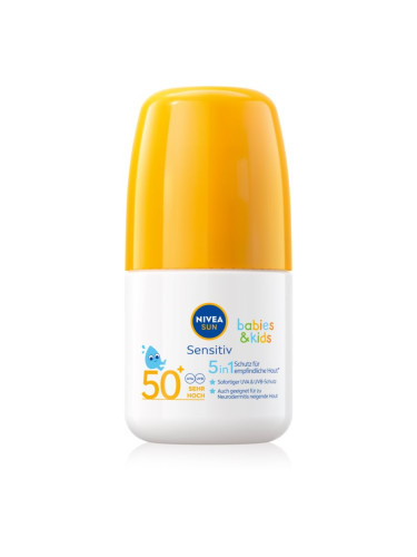 Nivea Sun Sensitiv детско мляко за тен рол он SPF 50+ 50 мл.