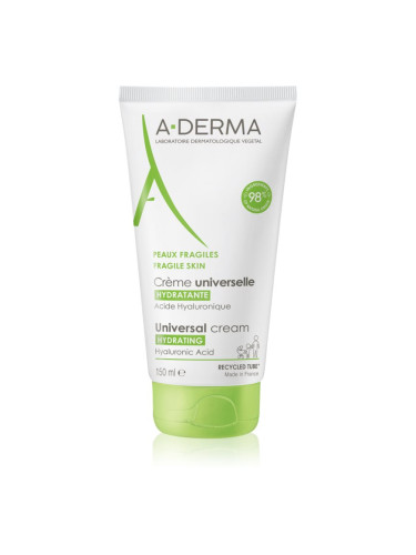 A-Derma Universal Cream универсален крем с хиалуронова киселина 150 мл.