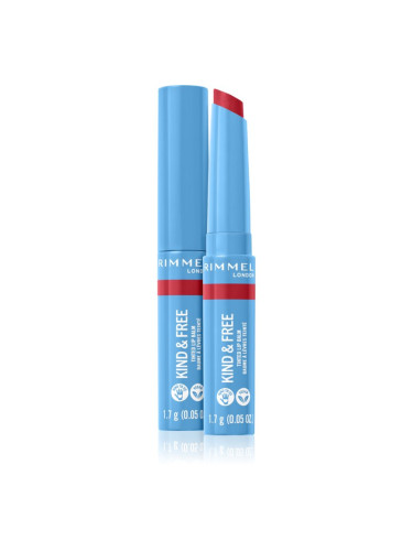 Rimmel Kind & Free тониращ балсам за устни цвят 005 Turbo Red 1,7 гр.