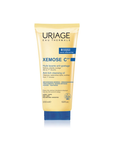 Uriage Xemose C8+ Anti-Itch Cleansing Oil успокояващо почистващо олио за суха и екзематична кожа 200 мл.
