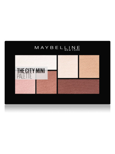 Maybelline The City Mini Palette палитра сенки за очи цвят 480 Matte About Town 6 гр.