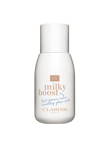 Clarins Milky Boost тониращ лосион да уеднакви цвета на кожата цвят 03 Milky Cashew 50 мл.