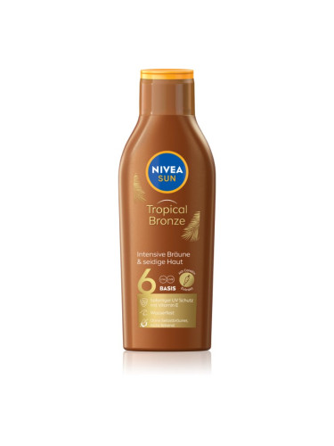 NIVEA SUN Tropical Bronze мляко за загар SPF 6 200 мл.