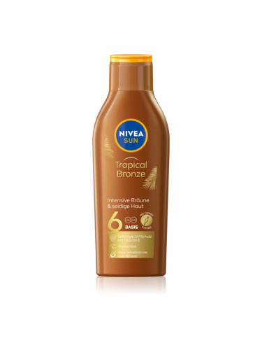 Nivea Sun Tropical Bronze мляко за загар SPF 6 смесени цветове 200 мл.