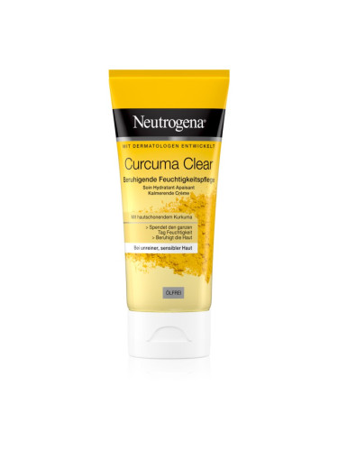 Neutrogena Curcuma Clear хидратиращ крем не съдържа олио 75 мл.