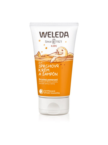 Weleda Kids Happy Orange душ-крем и шампоан за деца 2 в 1 150 мл.