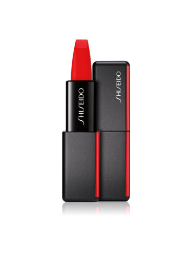 Shiseido ModernMatte Powder Lipstick матово пудрово червило цвят 510 Night Life (Orange Red) 4 гр.