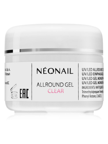 NEONAIL Allround Gel Clear гел за гел и акрилни нокти 5 мл.