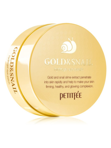 Petitfée Gold & Snail хидрогелова маска за зоната около очите с екстракт от охлюв 60 бр.