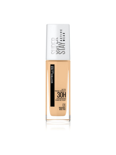 MAYBELLINE NEW YORK SuperStay Active Wear дълготраен фон дьо тен за пълно покритие цвят 06 Fresh Beige 30 мл.