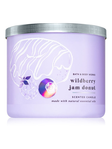 Bath & Body Works Wildberry Jam Donut ароматна свещ 411 гр.
