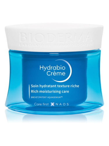 Bioderma Hydrabio Crème подхранващ хидратиращ крем за суха към изключително суха чувствителна кожа 50 мл.