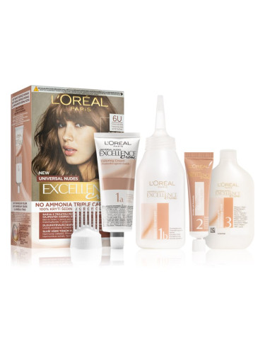 L’Oréal Paris Excellence Universal Nudes перманентната боя за коса цвят 6U 1 бр.