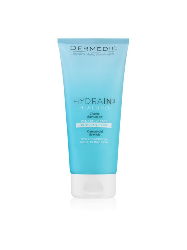 Dermedic Hydrain3 Hialuro почистващ гел-крем за дехидратирана суха кожа 200 мл.