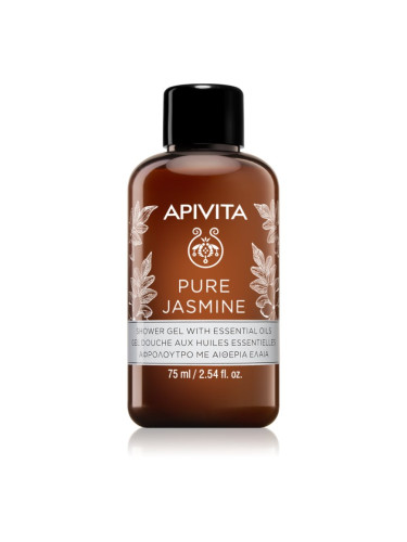 Apivita Pure Jasmine Shower Gel хидратиращ душ гел с есенциални масла 75 мл.