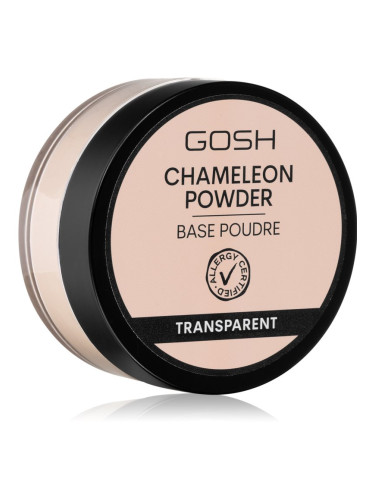 Gosh Chameleon транспарентна пудра на прах с матиращ ефект цвят Transparent 8 гр.