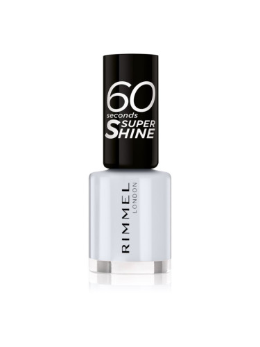 Rimmel 60 Seconds Super Shine лак за нокти цвят 703 White Hot Love 8 мл.