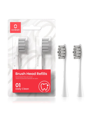 Oclean Brush Head Standard Clean резервни глави за четка за зъби P2S6 W02 White 2 бр.