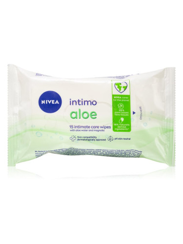 Nivea Intimo Aloe кърпички за интимна хигиена 15 бр.