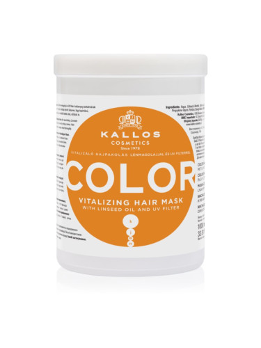 Kallos KJMN Professional Color маска за боядисана коса смесени цветове 1000 мл.