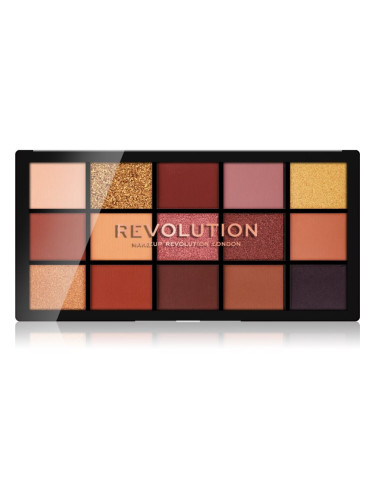 Makeup Revolution Reloaded палитра от сенки за очи цвят Velvet Rose 15x1,1 гр.