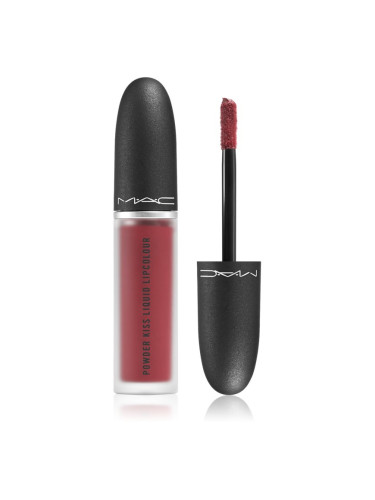 MAC Cosmetics Powder Kiss Liquid Lipcolour матиращо течно червило цвят Fashion Emergency 5 мл.
