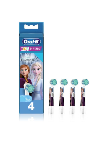 Oral B Kids 3+ Frozen резервни глави за четка за зъби много мека за деца  4 бр.