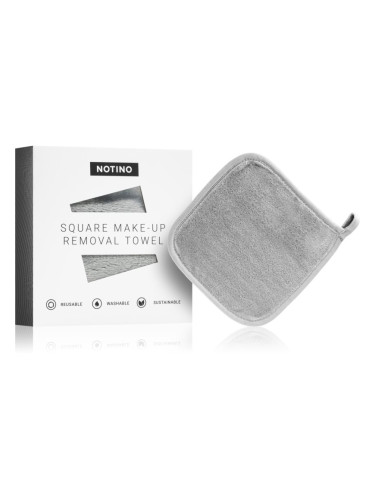 Notino Spa Collection Square Makeup Removing Towel кърпа за отстраняване на грим цвят Grey 1 бр.