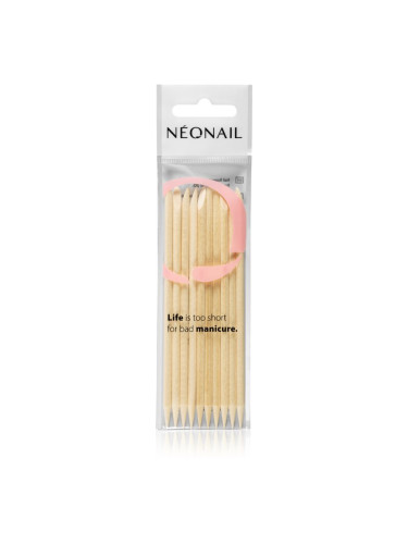 NEONAIL Wooden Sticks дървено приспособление за избутване кожичките на ноктите 10 бр.