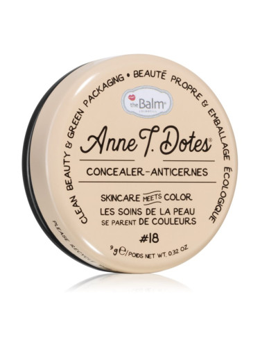 theBalm Anne T. Dotes® Concealer коректор против зачервяване цвят #18 For Light Skin 9 гр.