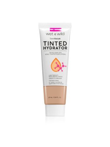 Wet n Wild BareFocus Tinted Hydrator тониращ флуид за уеднаквяване на цвета на кожата цвят Light 27 мл.