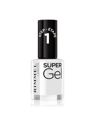 Rimmel Super Gel гел лак за нокти без използване на UV/LED лампа цвят 001 Basic B 12 мл.