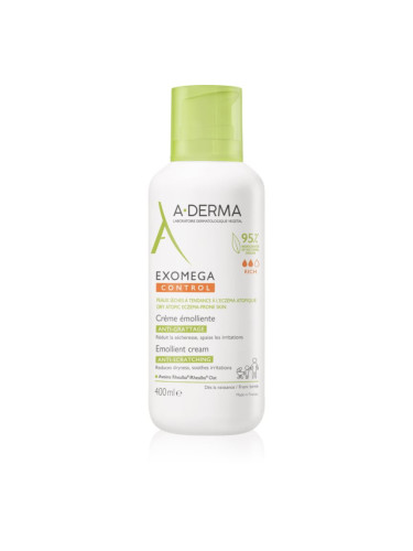 A-Derma Exomega Control Emollient Cream крем за тяло за много суха чуствителна и атопична кожа 400 мл.