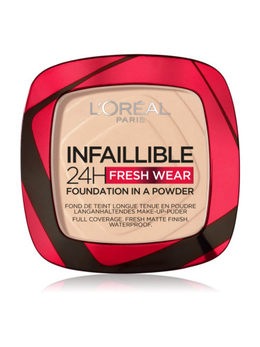 L’Oréal Paris Infaillible Fresh Wear 24h Грим на прах цвят 20 Ivory 9 гр.