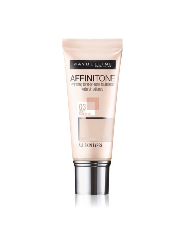 Maybelline Affinitone хидратиращ фон дьо тен цвят 03 Light Sand Beige 30 мл.