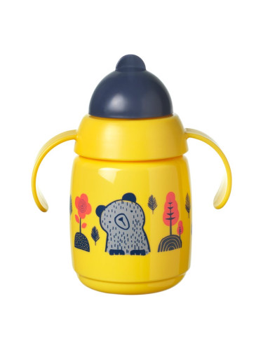 Tommee Tippee Superstar Straw Cup Yellow чаша със сламка за деца 6 m+ 300 мл.