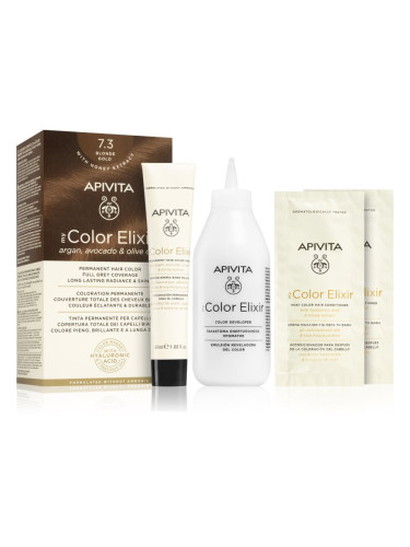 Apivita My Color Elixir боя за коса без амоняк цвят 7.3 Blonde Gold 1 бр.