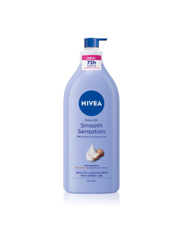 NIVEA Smooth Sensation хидратиращо мляко за тяло за суха кожа 625 мл.