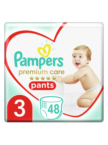 Pampers Premium Care Pants Midi Size 3 пелени-гащички 6-11kg 48 бр.
