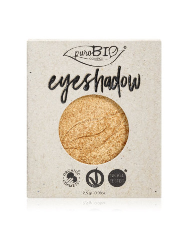 puroBIO Cosmetics Compact Eyeshadows сенки за очи пълнител цвят 24 Gold 2,5 гр.