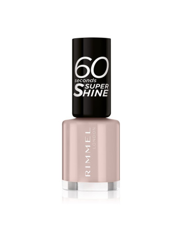 Rimmel 60 Seconds Super Shine лак за нокти цвят 500 Caramel Cupcake 8 мл.