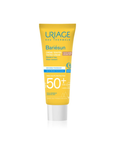 Uriage Bariésun Tinted Cream SPF 50+ защитен тониращ крем за лице SPF 50+ цвят Golden tint 50 мл.
