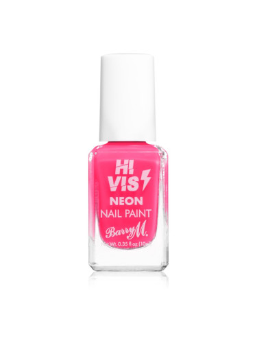 Barry M Hi Vis Neon лак за нокти цвят Pink Venom 10 мл.