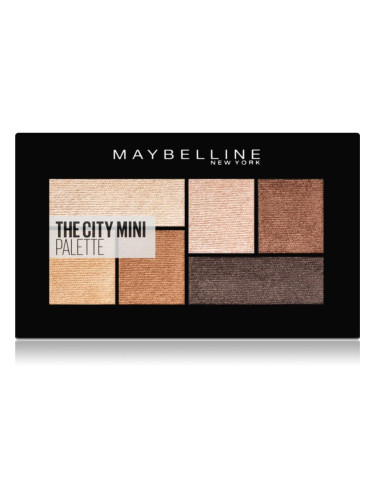 MAYBELLINE NEW YORK The City Mini Palette палитра сенки за очи цвят 400 Rooftop Bronzes 6 гр.