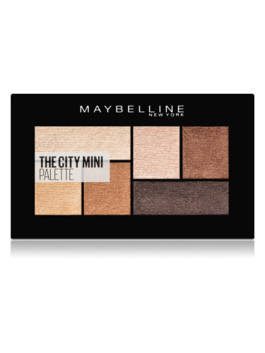 Maybelline The City Mini Palette палитра сенки за очи цвят 400 Rooftop Bronzes 6 гр.